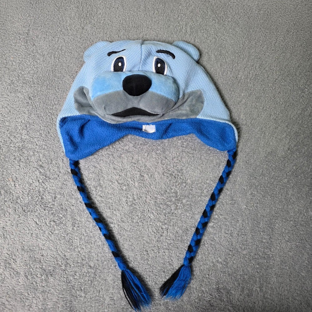 ZooZatz Youth OSFM St. Louis Blues Mascot Beanie Light Blue Bear Earflap Hat